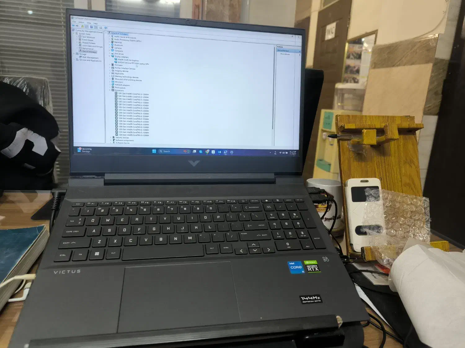 لب تاپ قدرت مند HPوکتوس ،گرافیدار،|رایانه همراه|ملارد, |دیوار