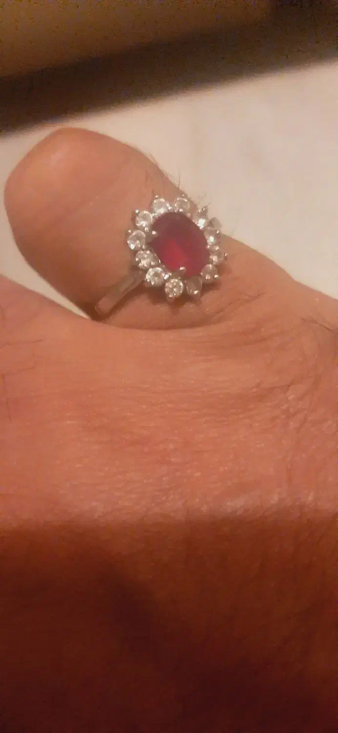 یاقوت برمه اناری عتیقه عکس با uv|کلکسیون اشیاء عتیقه|تهران, امام حسین|دیوار