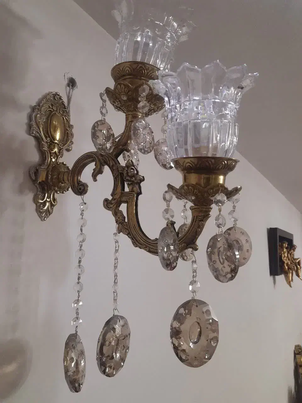 لوستر برنز|لوستر و چراغ آویز|اراک, |دیوار