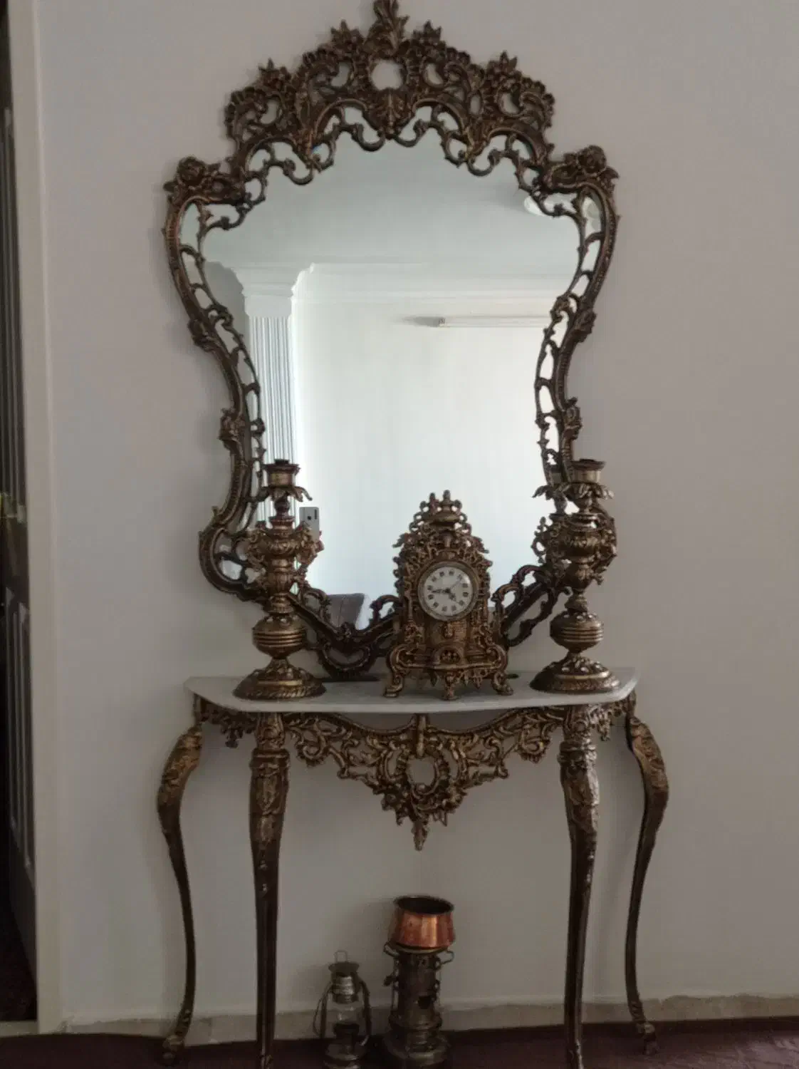 آیینه شمعدان|بوفه، ویترین، کنسول|ابهر, |دیوار