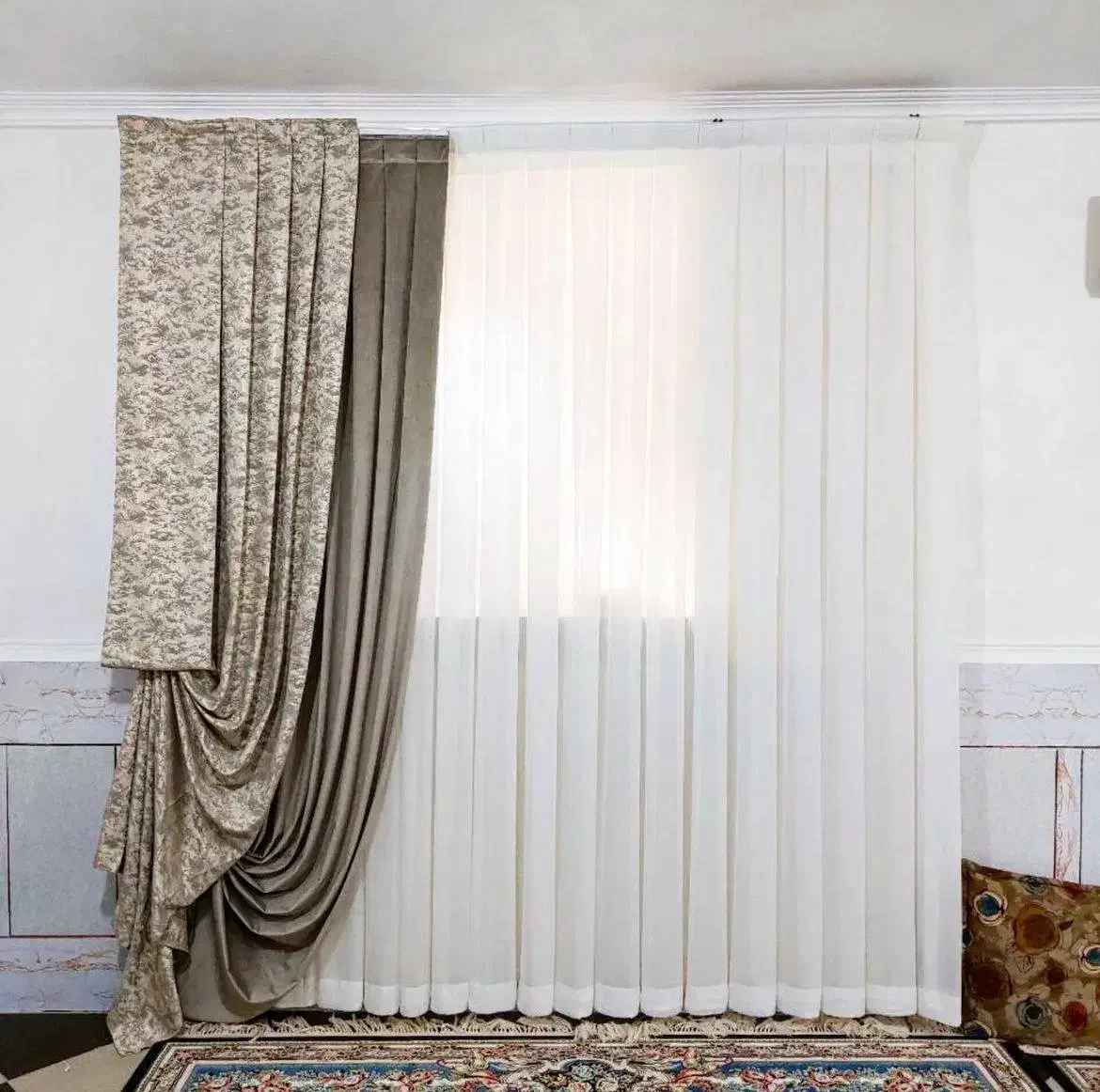 پرده با چک|پرده، رانر، رومیزی|مشهد, عامل|دیوار