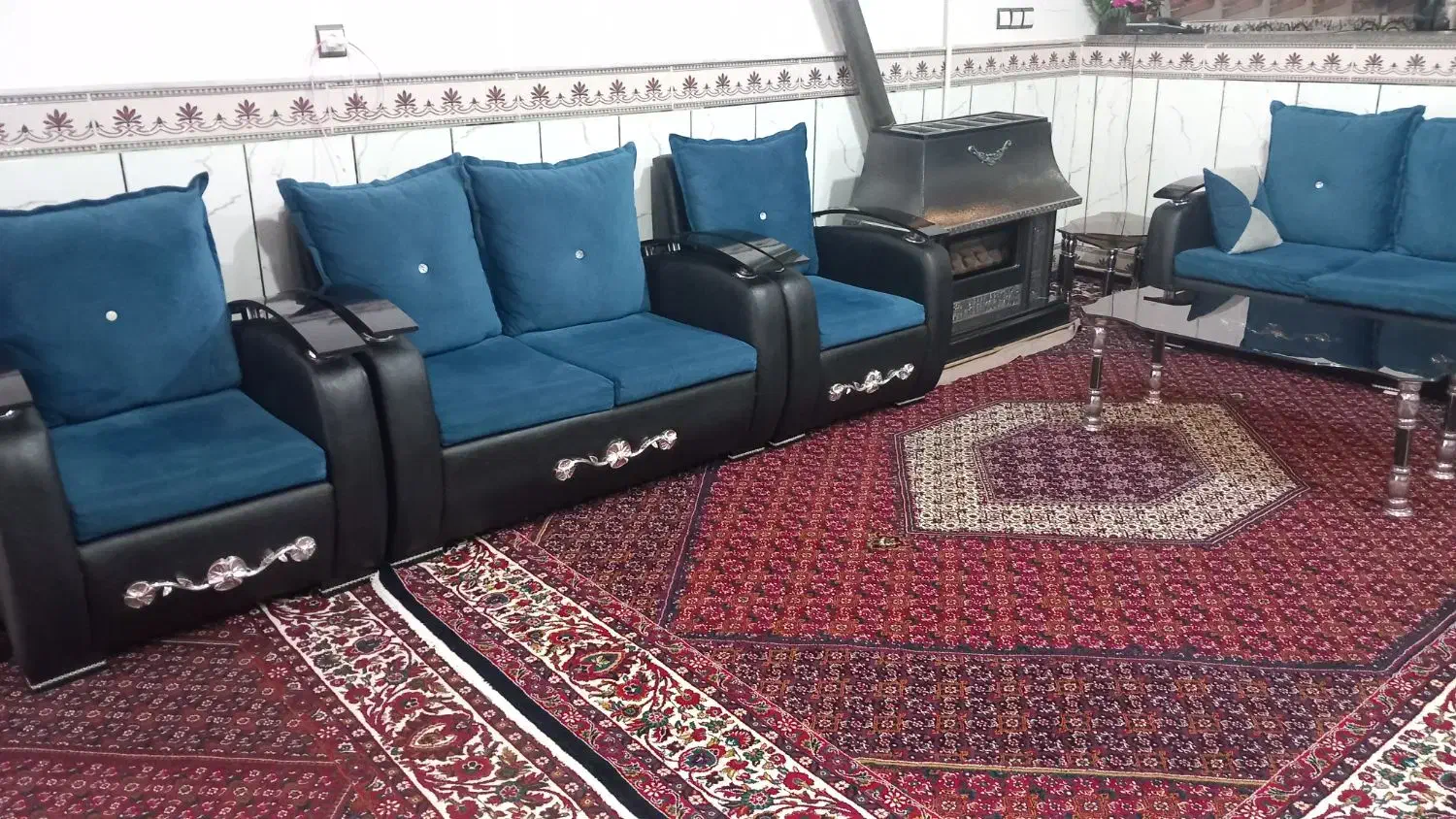 مبل سالم ۷ نفره|مبلمان خانگی و میز عسلی|کبودرآهنگ, |دیوار