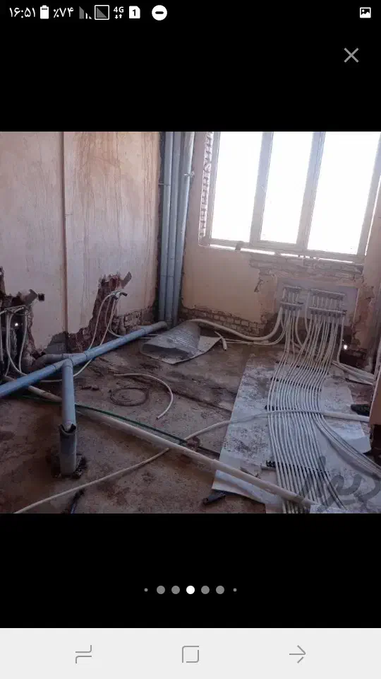 لوله کشی اب و فاضلاب پنج لایه پکیج گرمایش از کف|خدمات پیشه و مهارت|میاندوآب, |دیوار