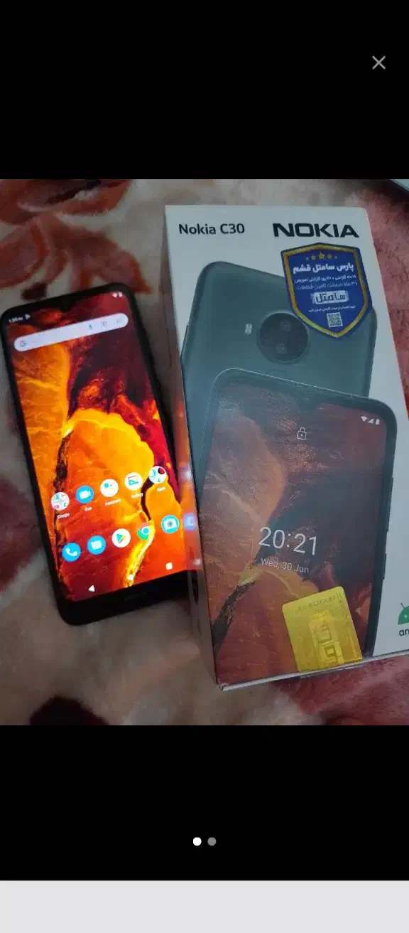 نوکیا لمسی C30اصل|موبایل|خرمآباد, |دیوار