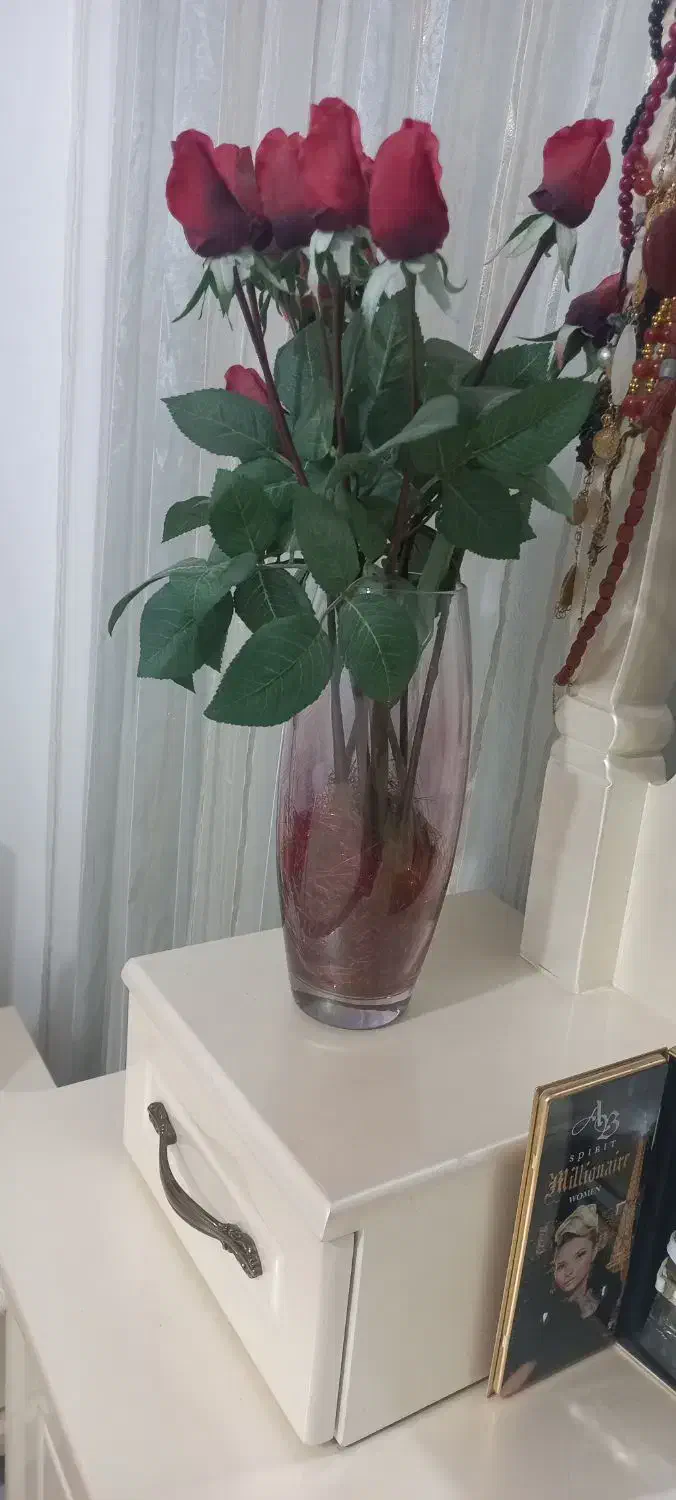 گل رز و گلدان|گل مصنوعی|جوانرود, |دیوار