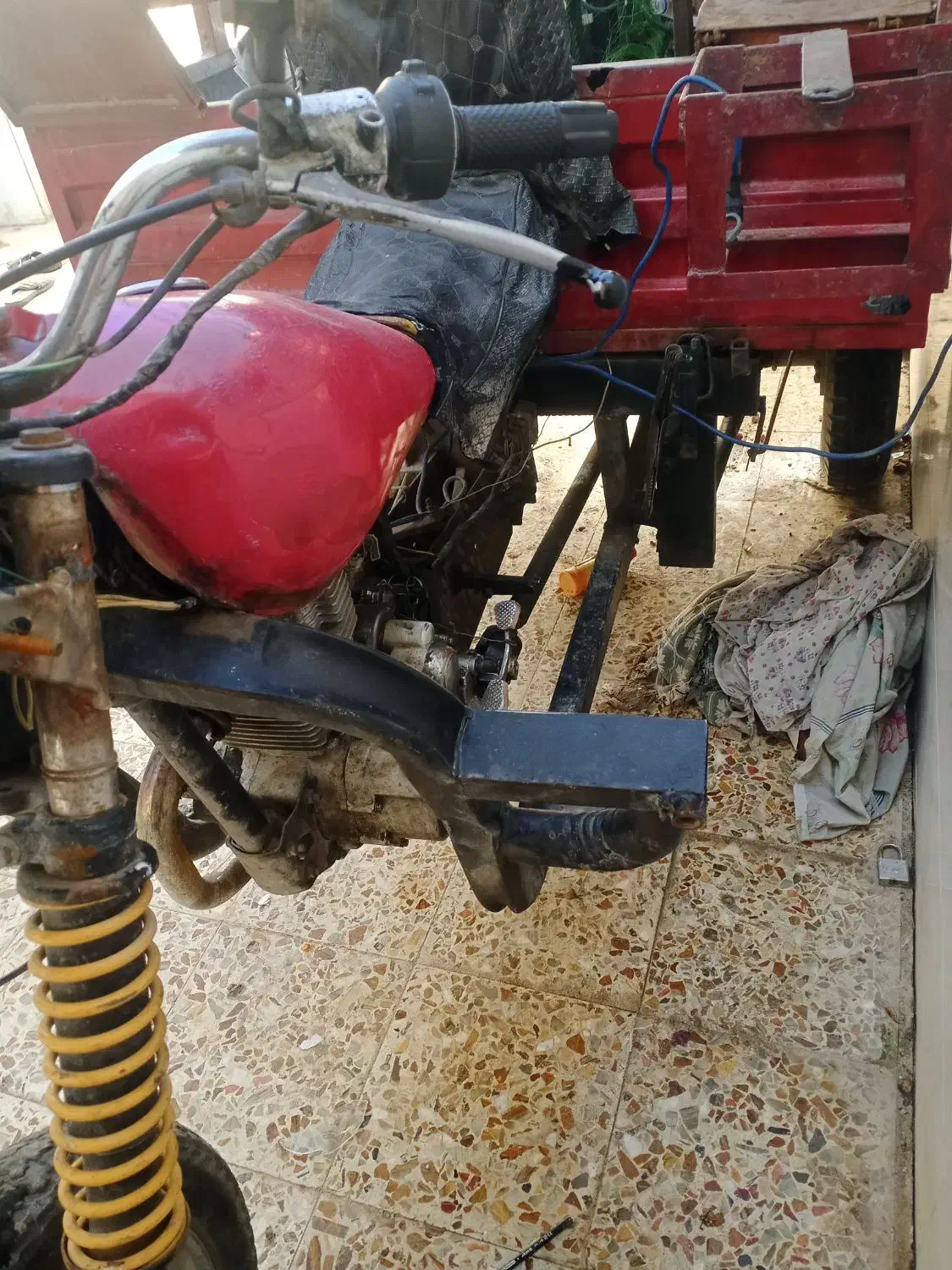 موتور سه چرخه صفر متور کامل تعمرشوده|موتورسیکلت|خرم‌آباد, |دیوار