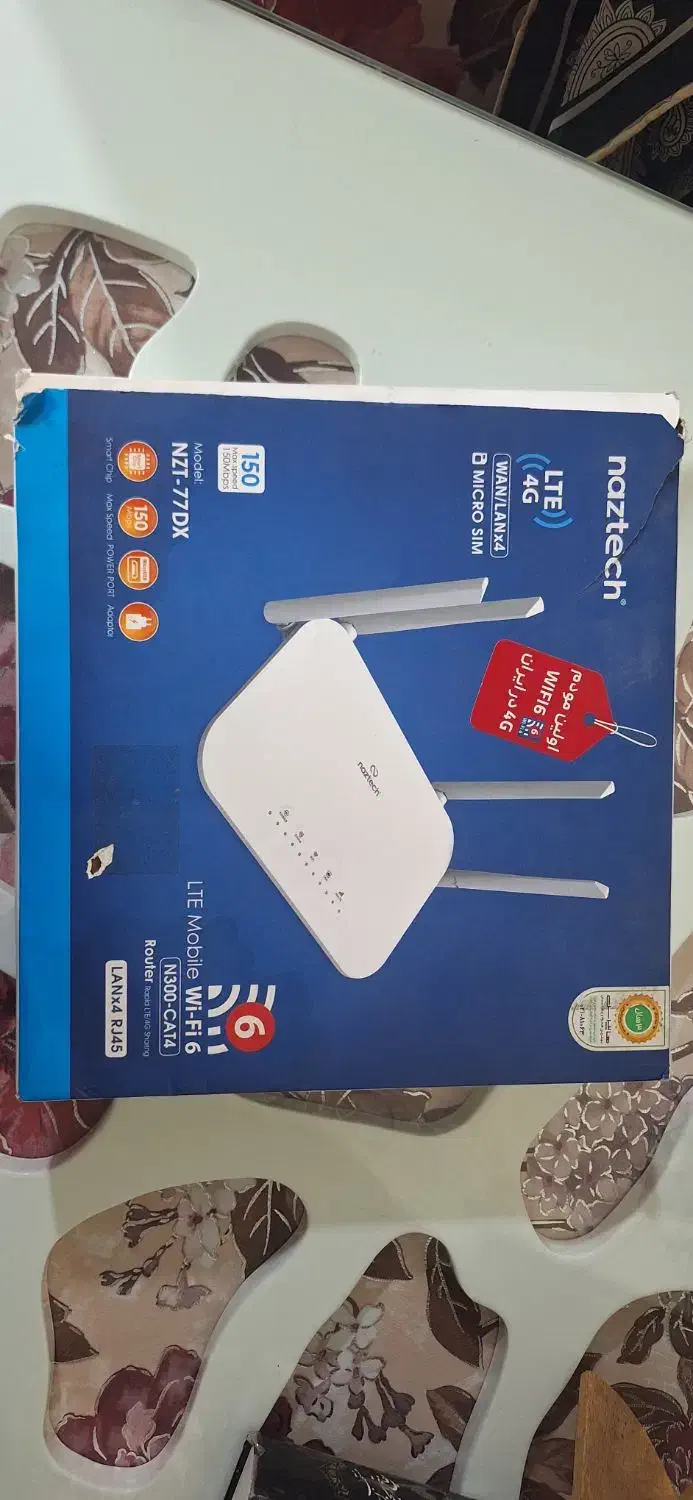 مودم 4G LTE نزتک مدل NZT-77DX سیمکارت خور|مودم و تجهیزات شبکه|اسلامشهر, شهرک امام حسین (میان آباد)|دیوار