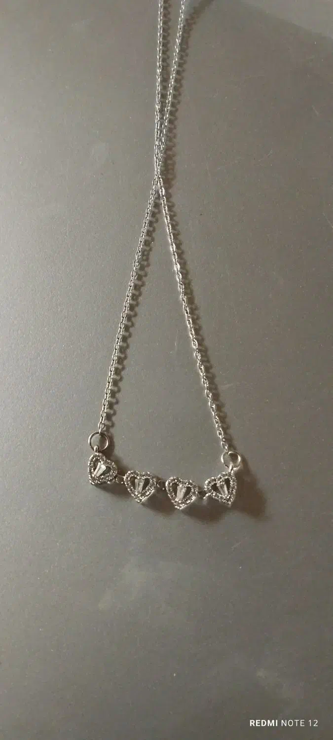 گردنبند گل شبدر قلبی|بدلیجات|جهرم, |دیوار