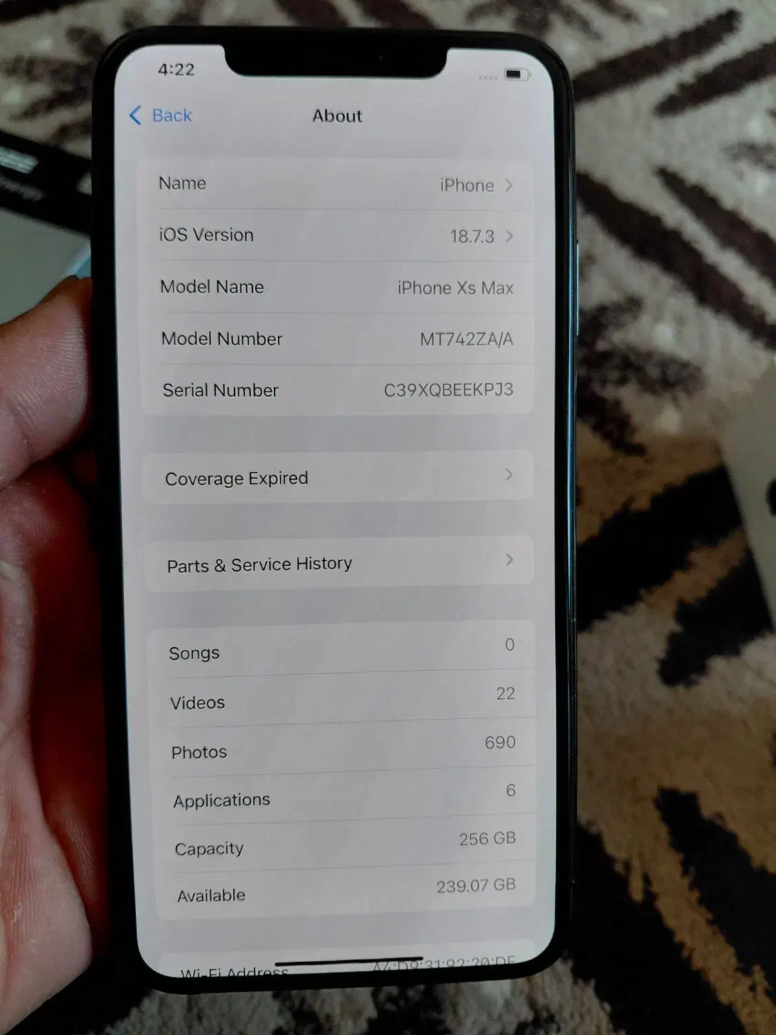 xs max zaa 256 asli|موبایل|تهران, بریانک|دیوار