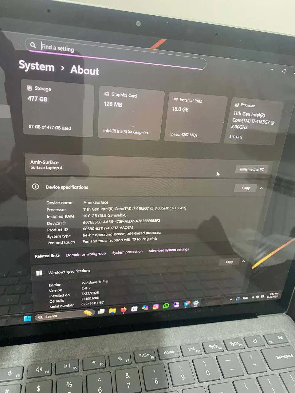 Microsoft Surface Laptop 4 1950|رایانه همراه|تهران, قاسم‌آباد|دیوار