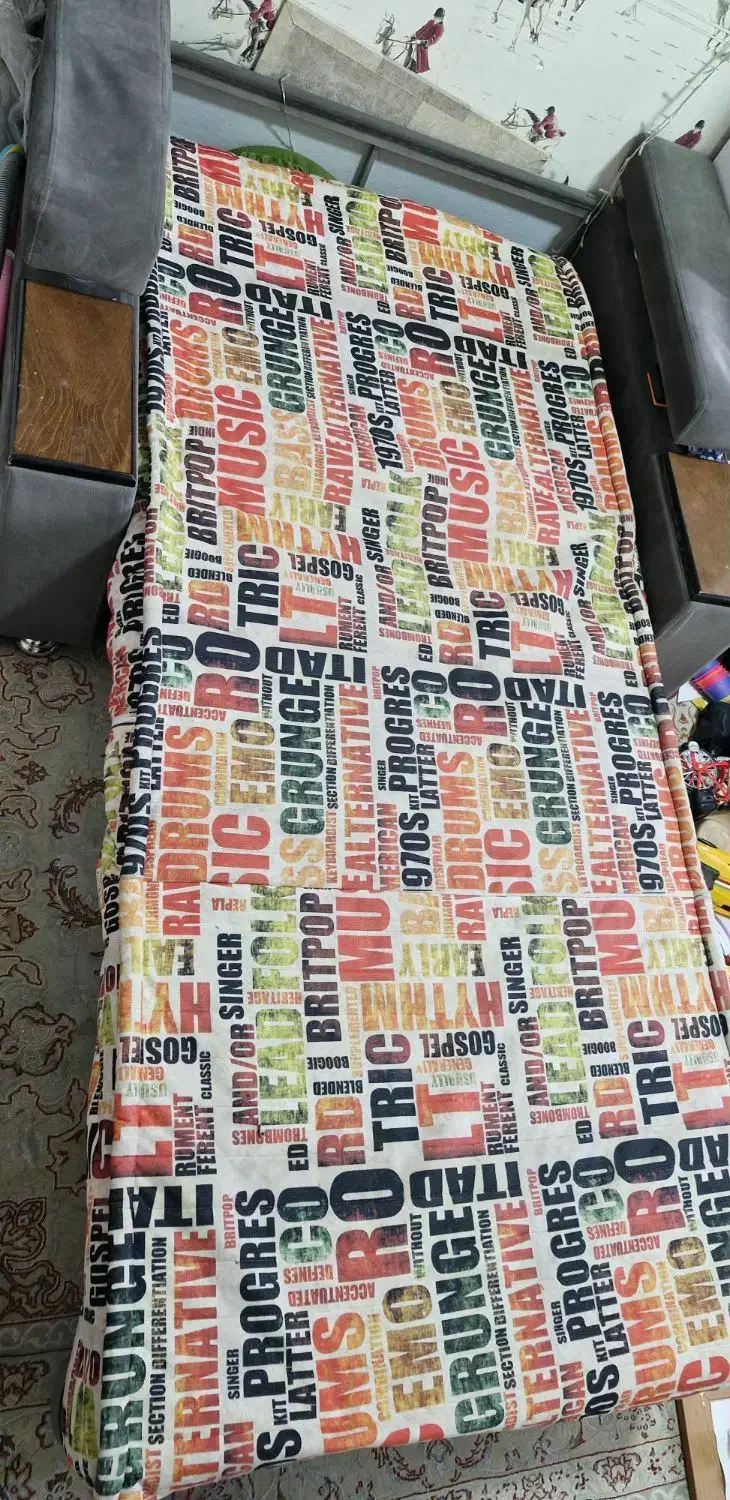 مبل تختخواب شو / تخت تاشو|تخت و سرویس خواب|ری, شهید غیوری (ابن باویه)|دیوار