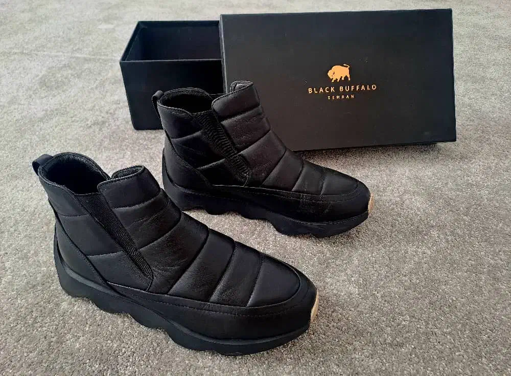 نیم بوت چرم اصل بلک بوفالو  ،سایز ۴۰/۴۱ زنانه نونو|کیف، کفش، کمربند|قم, چهل درخت|دیوار