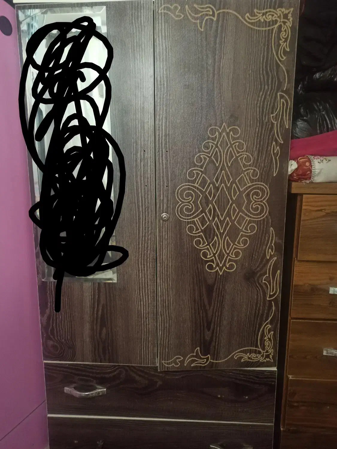 کمد لباسی و کمد بچه با تخت وبادراور|اسباب و اثاث بچه|کرمان, |دیوار