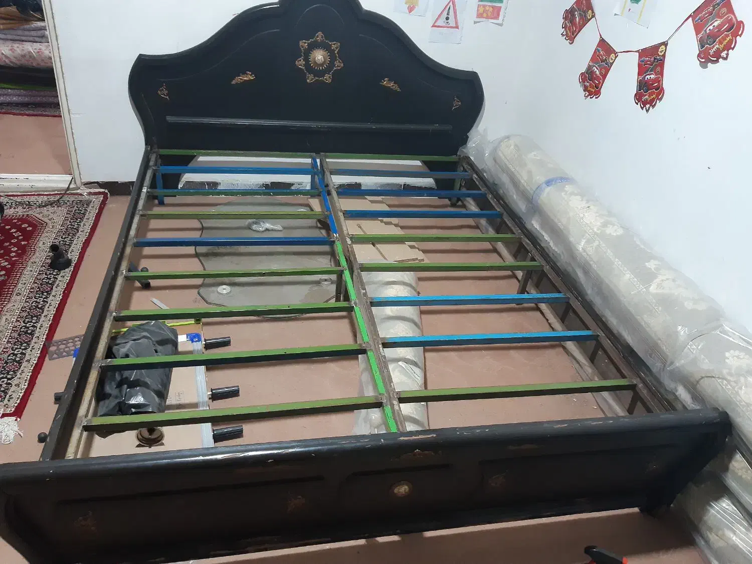 تخت خواب دونفره|تخت و سرویس خواب|شریفآباد, |دیوار