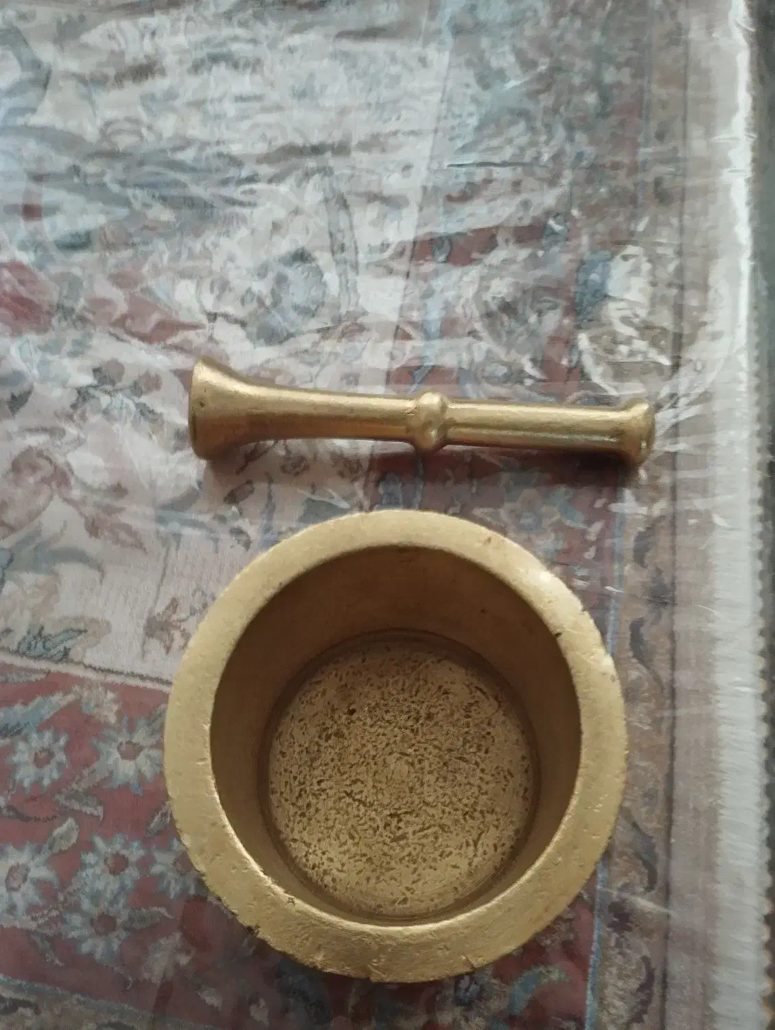 هاونگ جنس برنج طلایی|کلکسیون اشیاء عتیقه|قم, باجک یک|دیوار