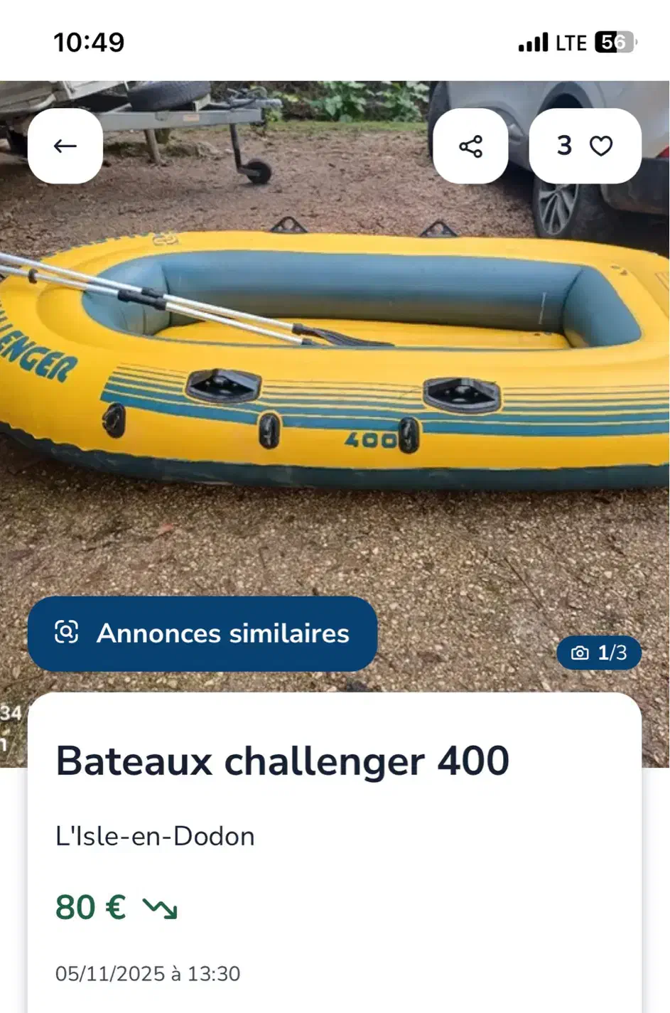 قایق بادی چلنجر 400|قایق و سایر وسایل نقلیه|تهران, ونک|دیوار