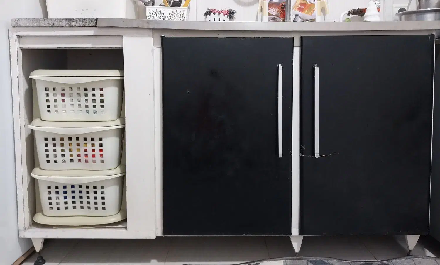 کابینت فلزی زیر سینکی|مصالح و تجهیزات ساختمان|ساری, |دیوار