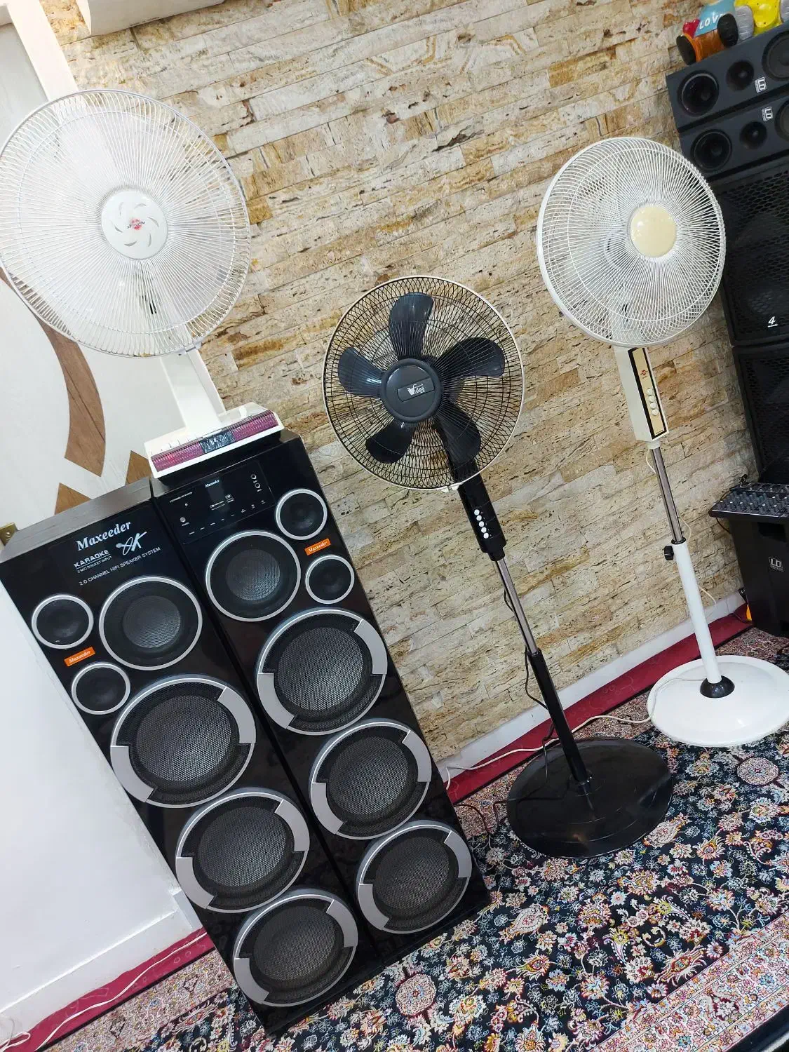 پنکه سالم پایه بلند و رومیزی|پنکه و تصفیه‌کنندهٔ هوا|تهران, مسعودیه|دیوار