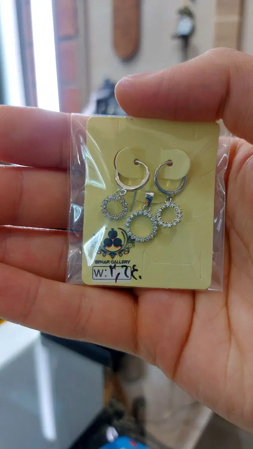 نیم ست نقره ۹۲۵ ایتالیایی|جواهرات|سنندج, |دیوار