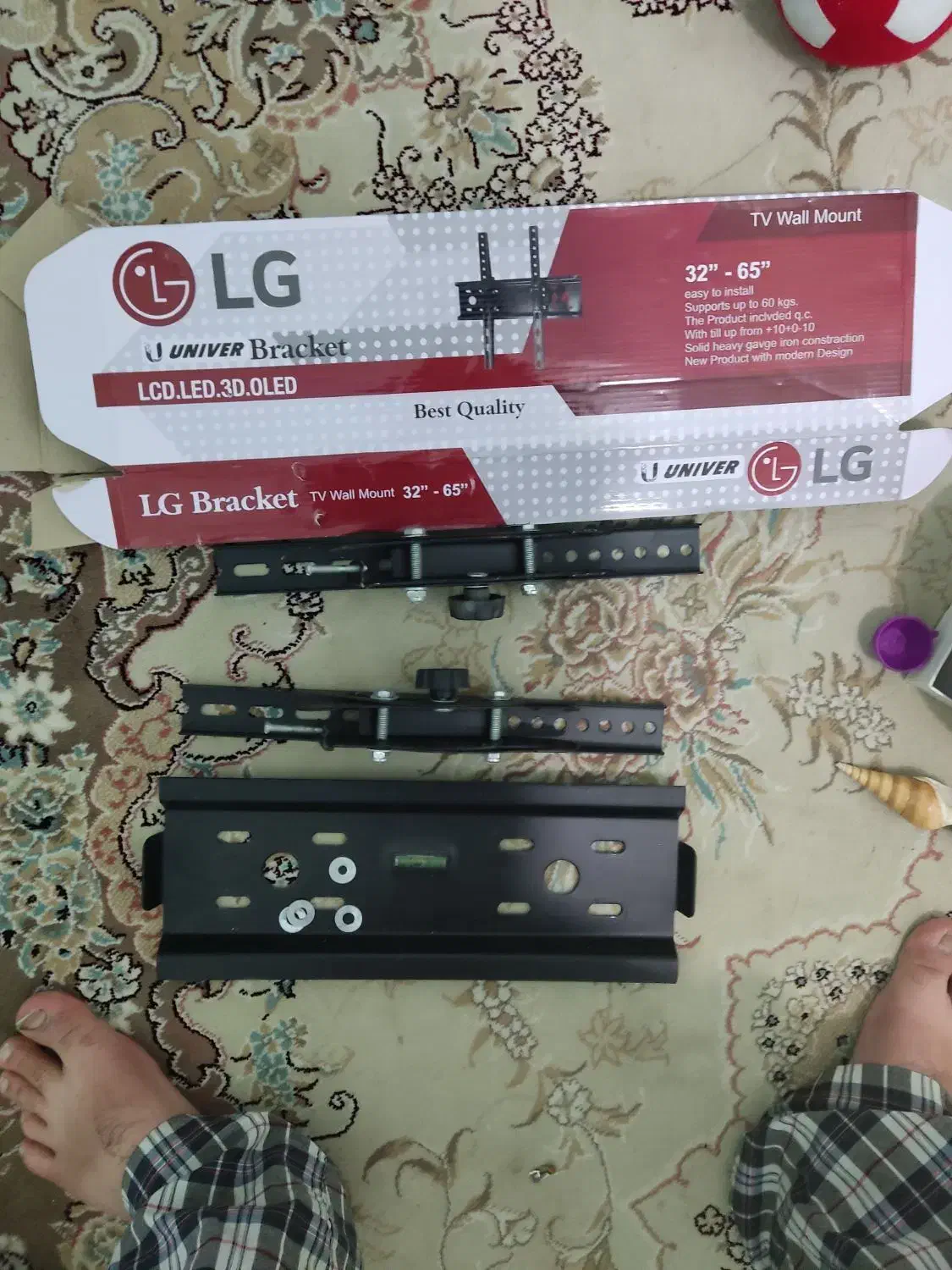 پایه دیواری تلویزیون|تلویزیون و پروژکتور|رشت, شهرک آیت الله منتظری|دیوار