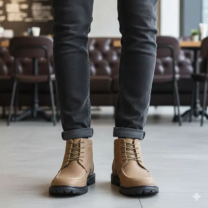 نیم بوت مردانه LV خاکی مدل Roni|کیف، کفش، کمربند|قم, یخچال قاضی|دیوار