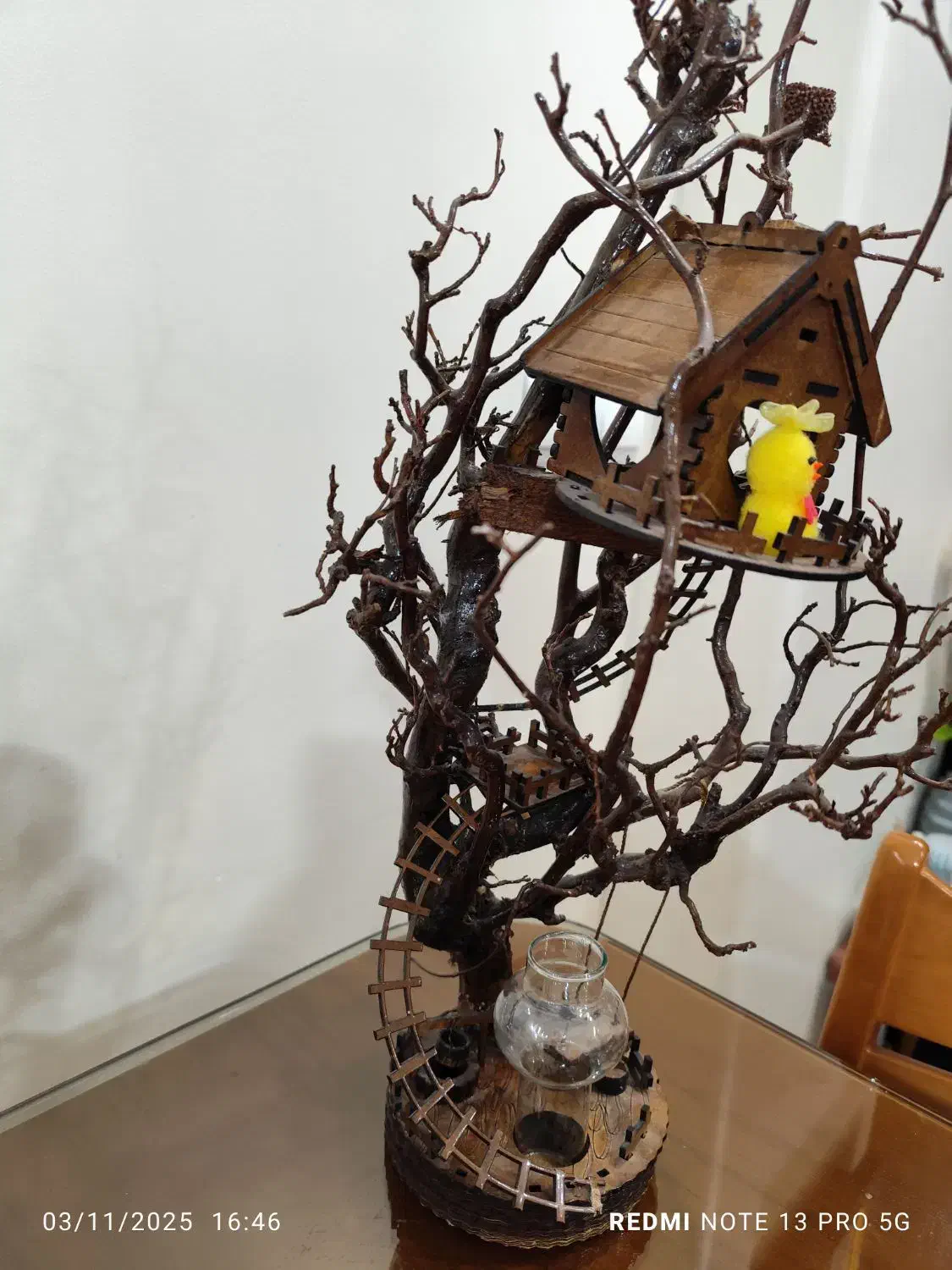 کلبه درختی دکوری مینیاتوری|مجسمه، تندیس، ماکت|تهران, سلسبیل شمالی|دیوار