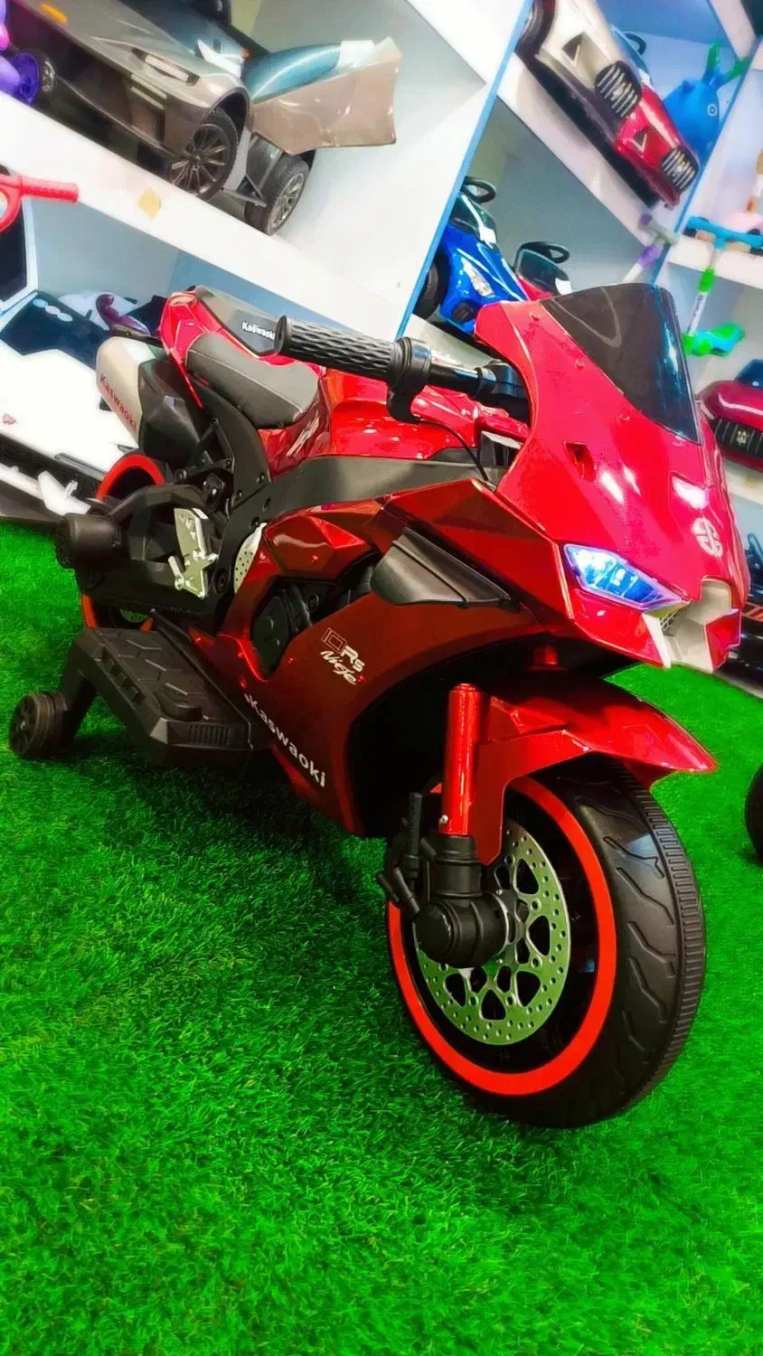 موتورشارژی kawasaki Ninja رنگ جدید رسیدماشین شارژی|اسباببازی بچه|مشهد, توس (بلوار توس)|دیوار