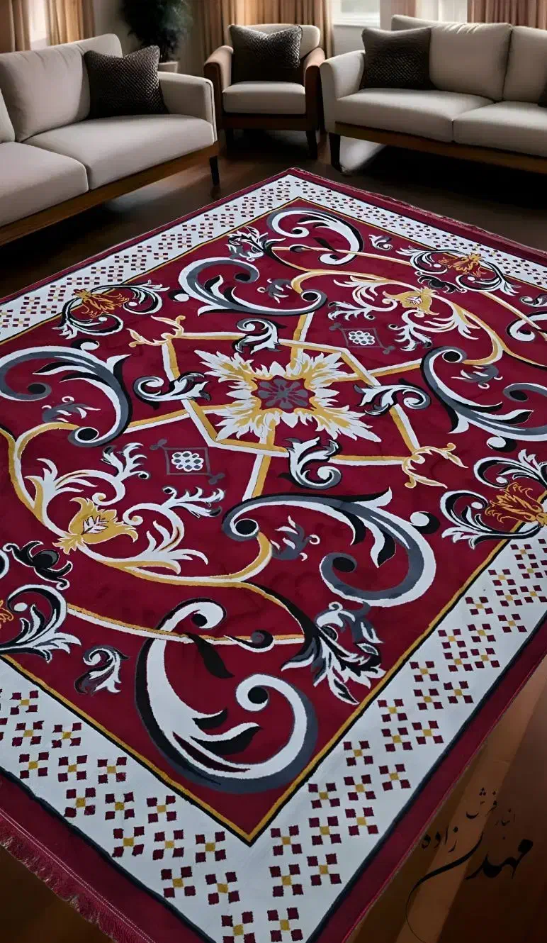 فرش فرشته (انبا‌ر ‌‌فرش مهدی زاده‌)|فرش|ایلام, |دیوار