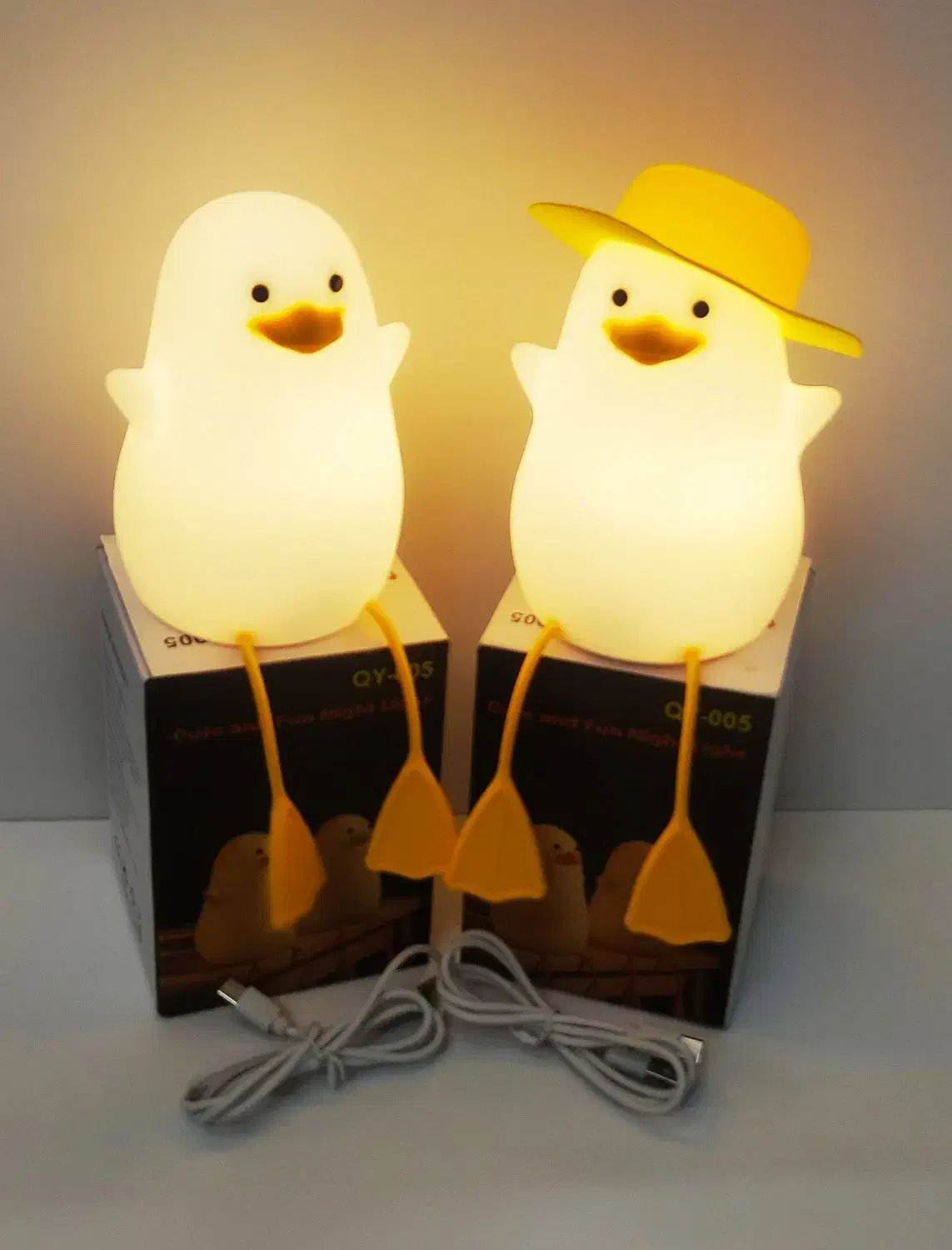 چراغ خواب سیلیکونی پاندا واردک کلاه دار بدون کلاه|چراغ خواب و آباژور|قم, چهل درخت|دیوار