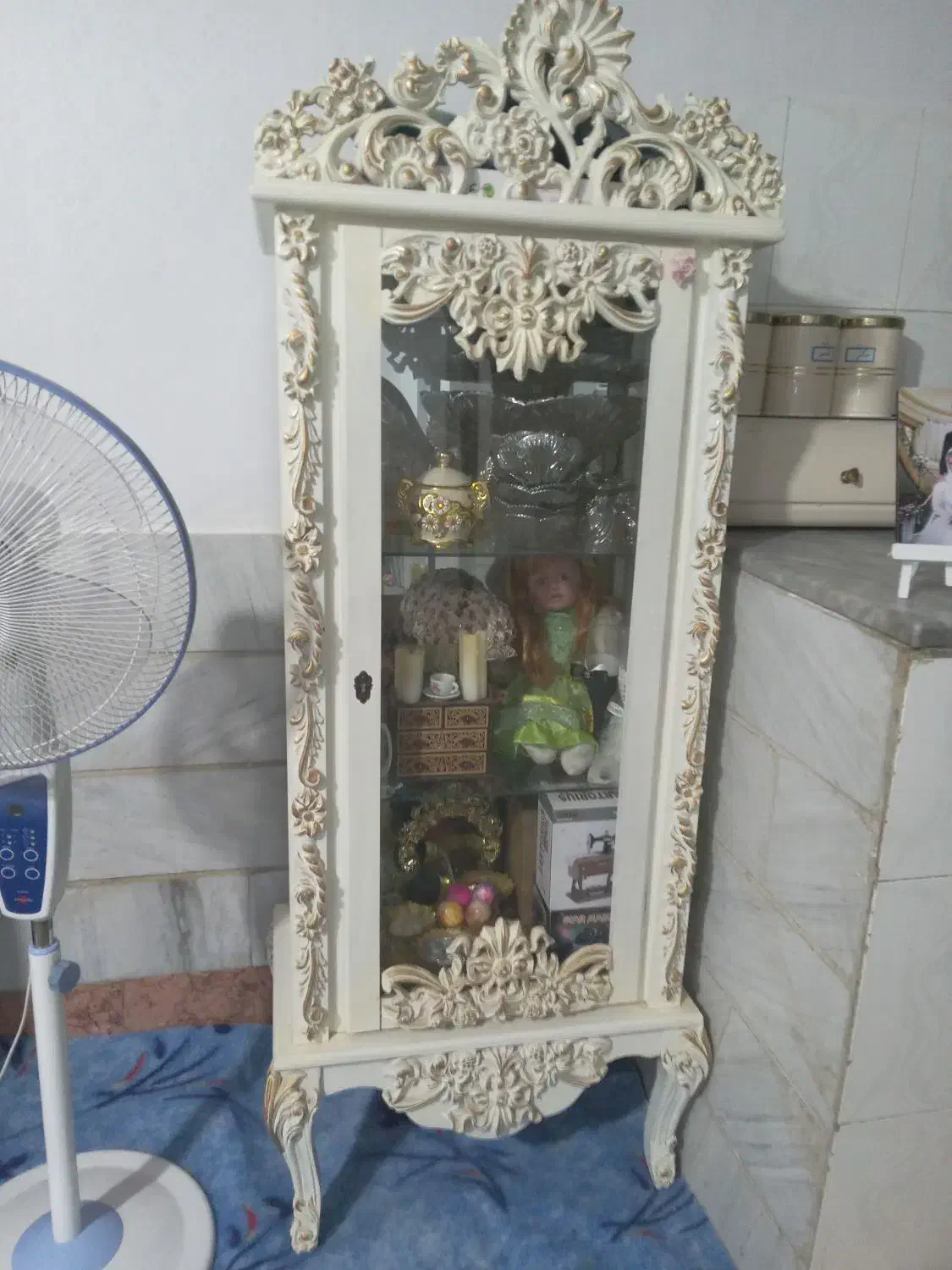 ویترین  چراغ دار|بوفه، ویترین، کنسول|پاکدشت, پاکدشت (مامازند)|دیوار