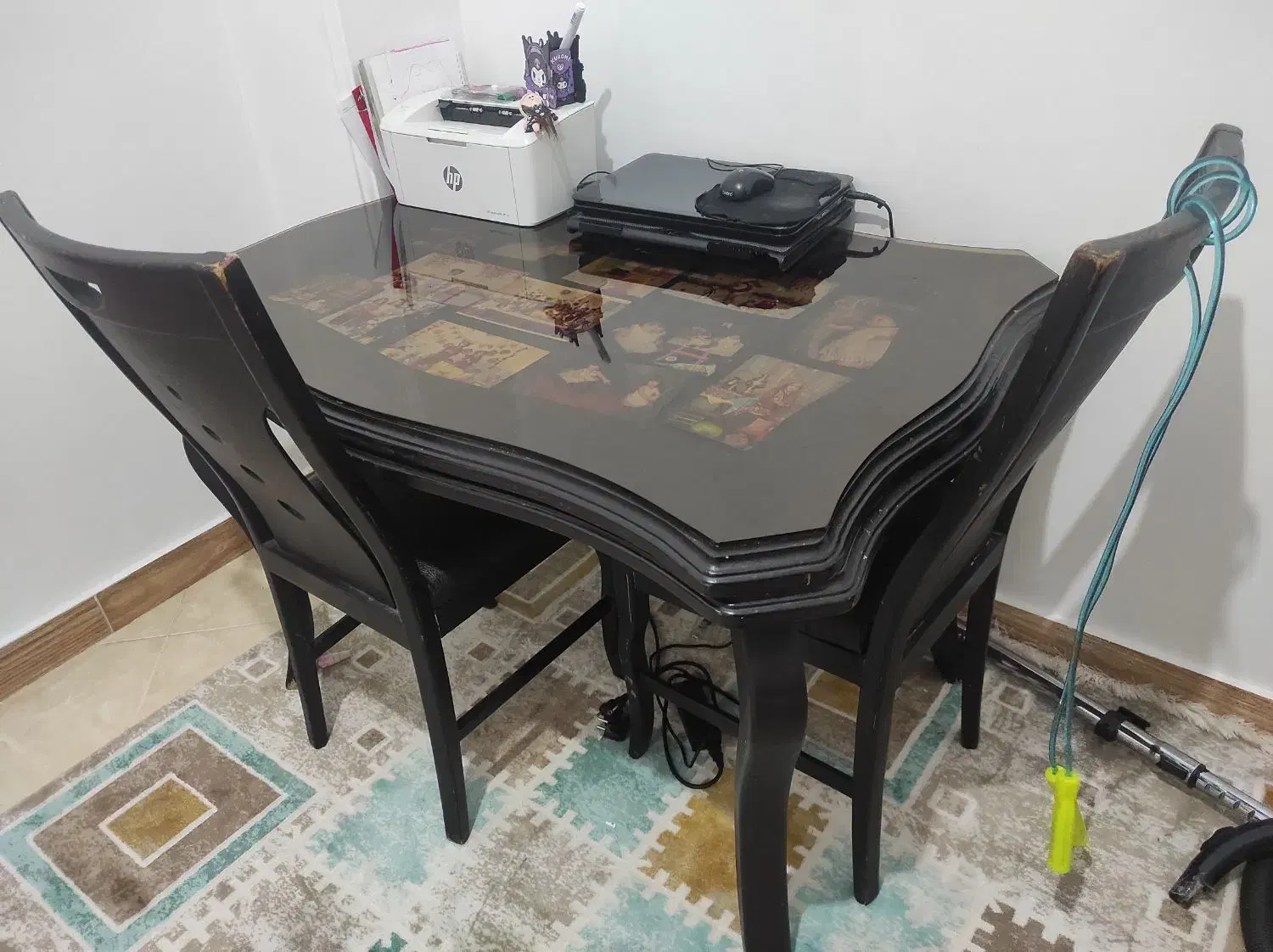 نهار خوری چهار نفری  چوبی|میز و صندلی غذاخوری|اسلام‌شهر, شهرک الهیه|دیوار