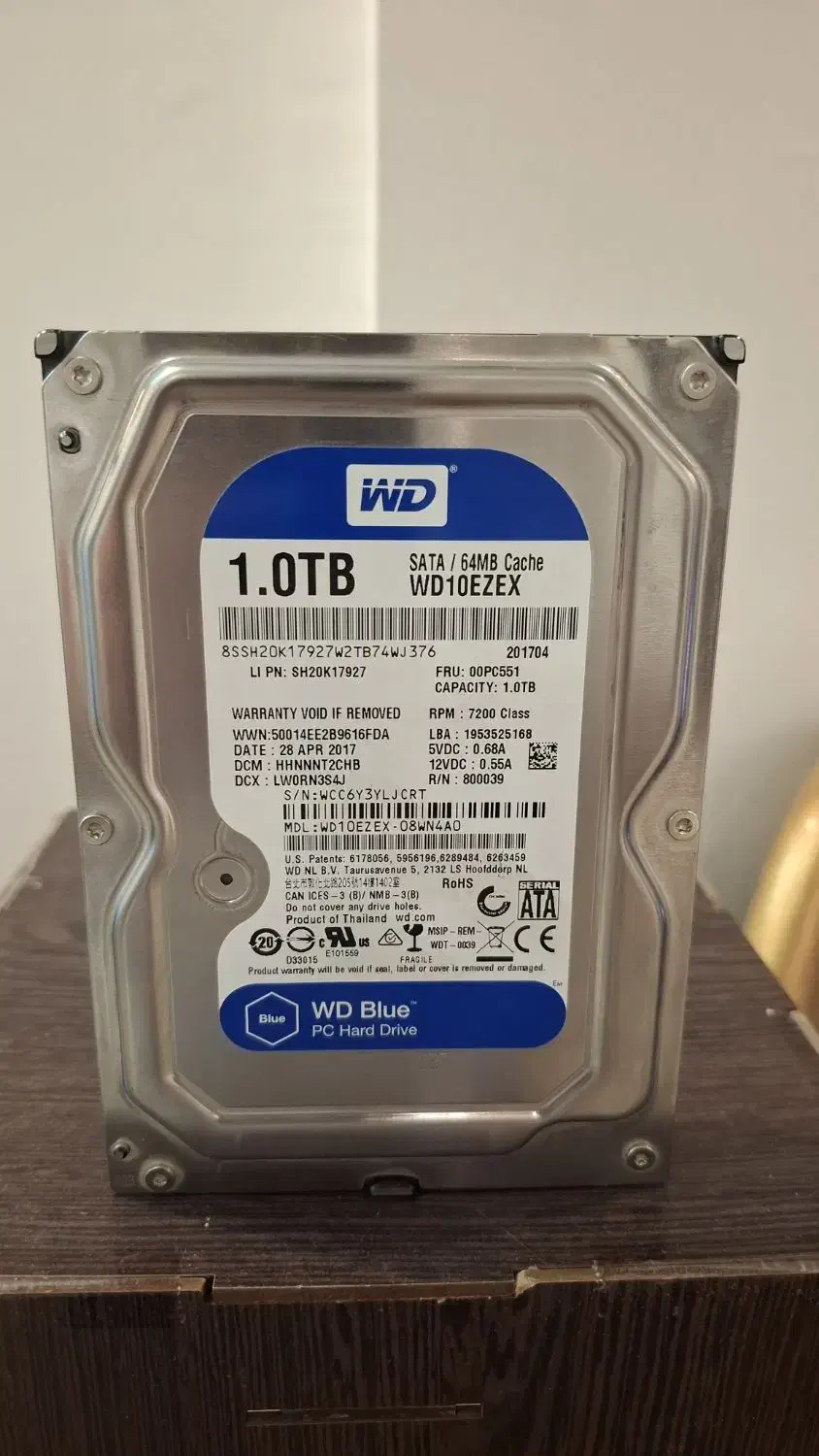 فروش هارد وسترن بلو ۱ ترابایت در حد نو|قطعات و لوازم جانبی رایانه|مشهد, یاس|دیوار