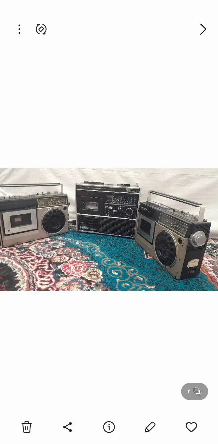 سه عدد  ضبط  قدیمی|سیستم صوتی خانگی|فسا, |دیوار