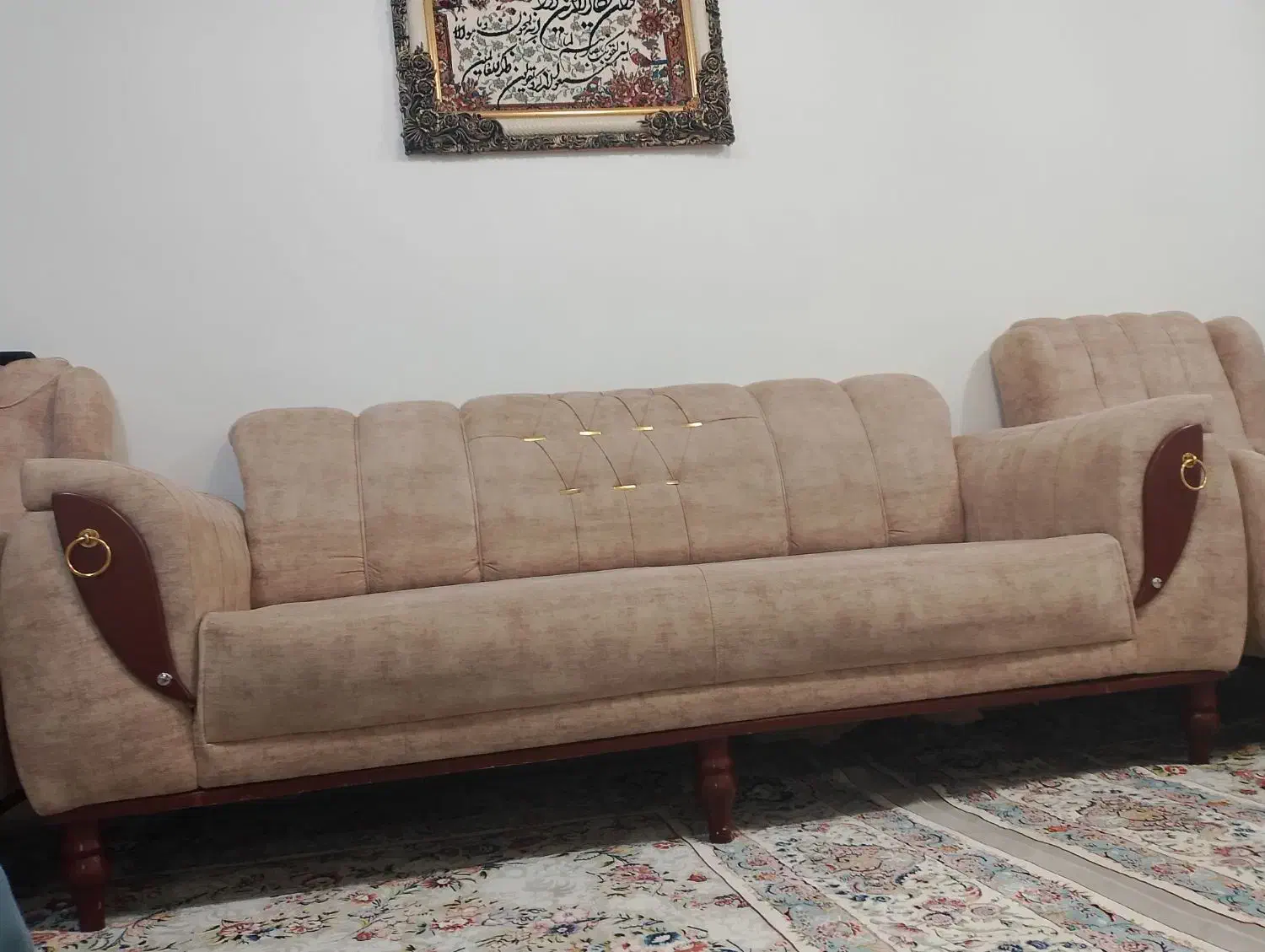 یک مبل ۳نفره سالم|مبلمان خانگی و میز عسلی|بانه, |دیوار