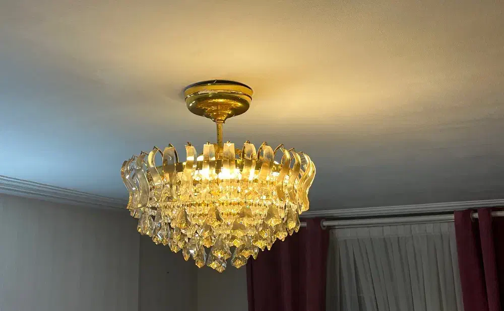 لوستر کریستالی|لوستر و چراغ آویز|رشت, استادسرا|دیوار