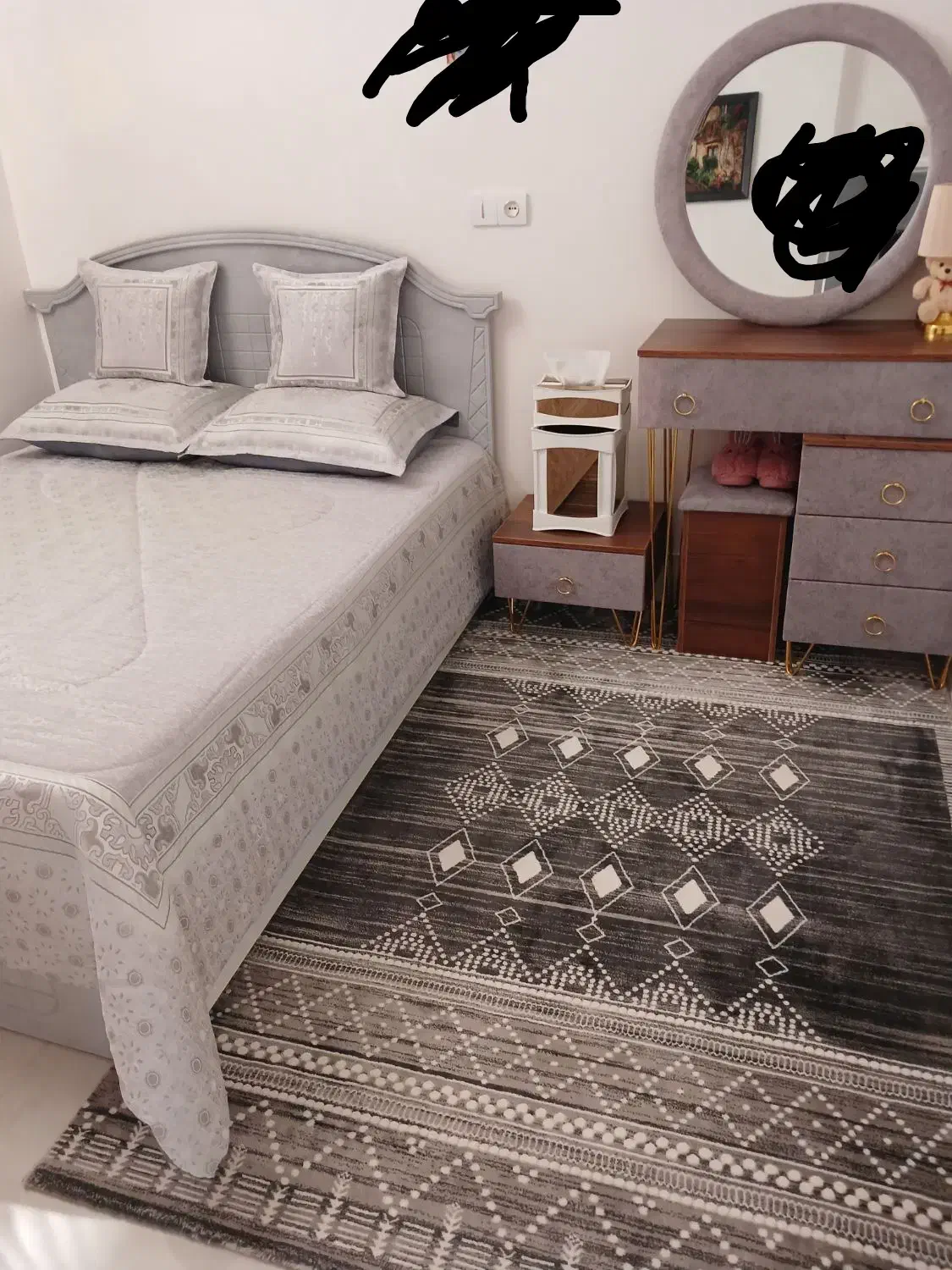 سرویس خواب|تخت و سرویس خواب|سلامی, |دیوار