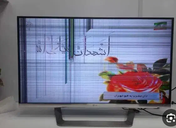 تی وی ال ای دی ۴۹اینچ صفحه شکسته|تلویزیون و پروژکتور|برخوار, |دیوار
