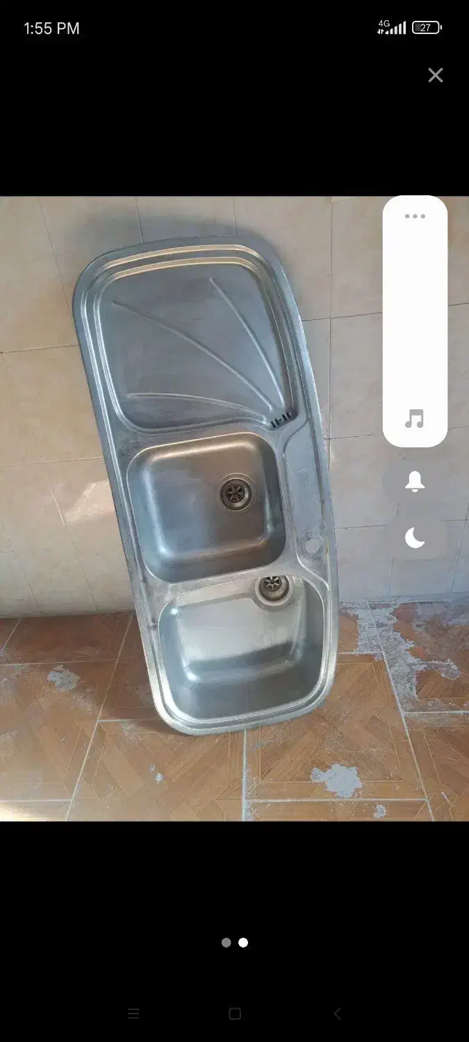 سینک دو لگنه|مصالح و تجهیزات ساختمان|رشت, لاکان|دیوار