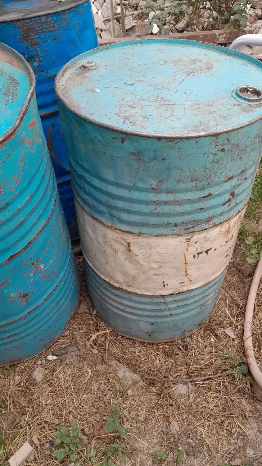 ۳ عدد بشکه فلزی ۲۲۰ لیتری|ظروف نگهدارنده، پلاستیکی، یکبارمصرف|گنبد کاووس, |دیوار