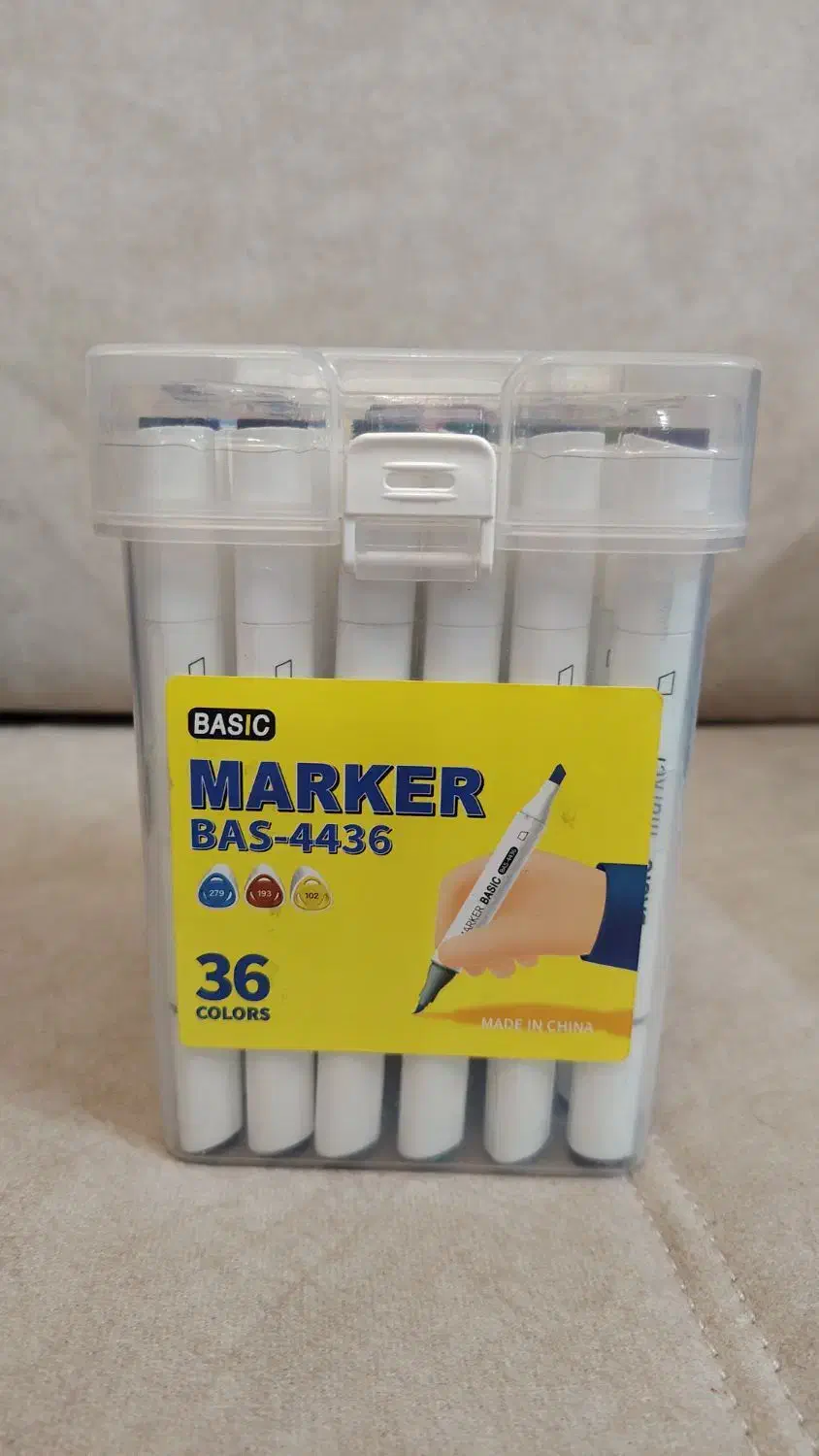 ماژیک 36 رنگ دو سر بیسیک|لوازم التحریر|کرمان, |دیوار