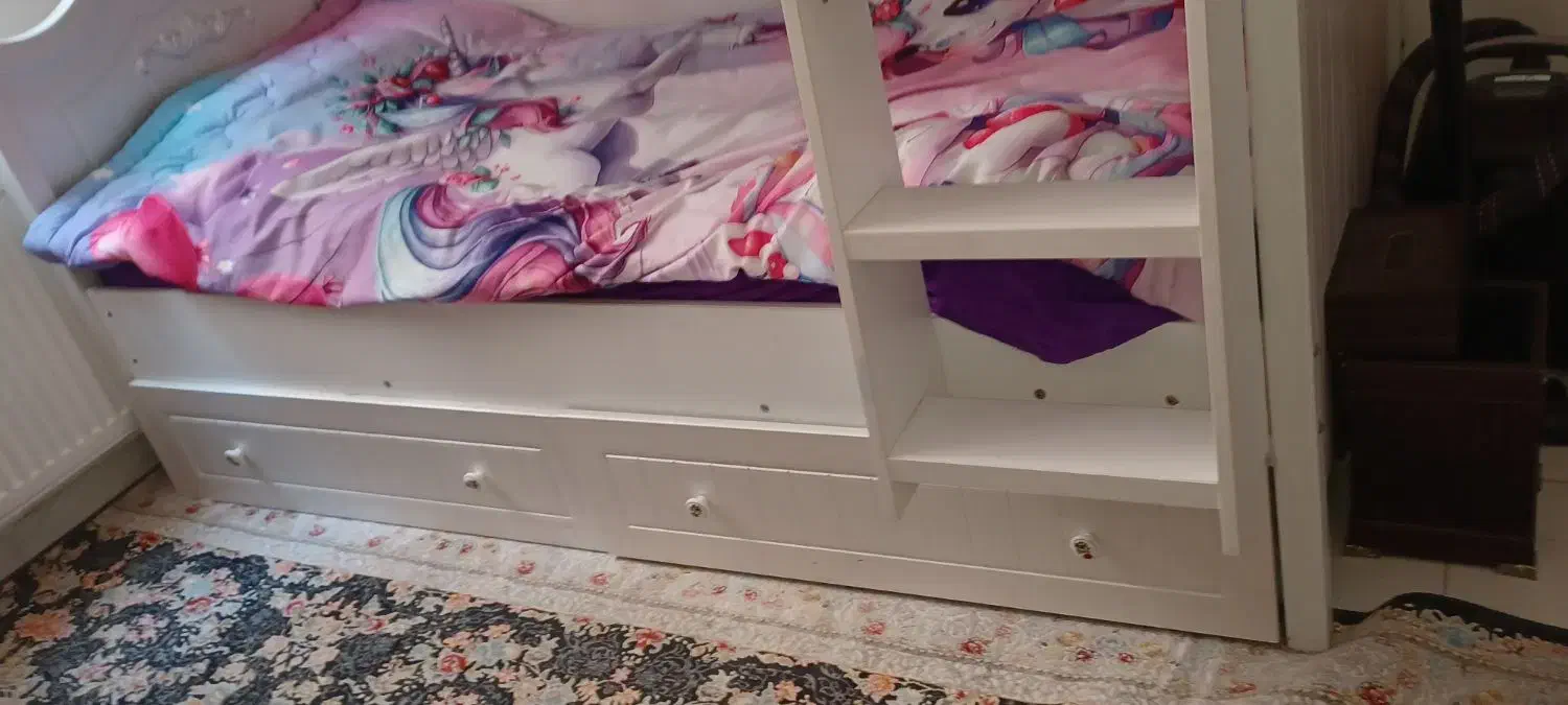 تختخواب 2طبقه|تخت و سرویس خواب|رباطکریم, نصیرشهر|دیوار