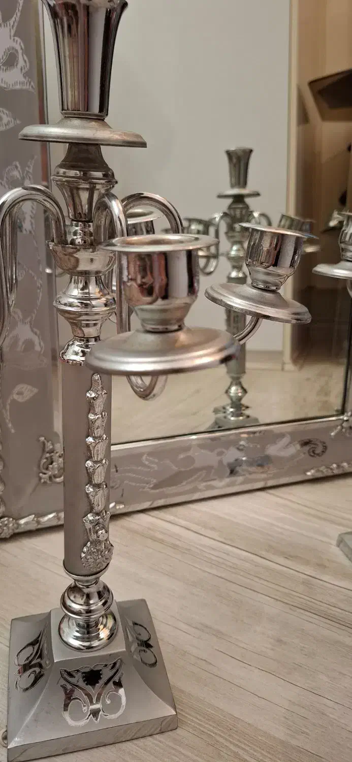 آینه شمعدان|صنایع دستی و سایر لوازم تزئینی|اسکو, |دیوار