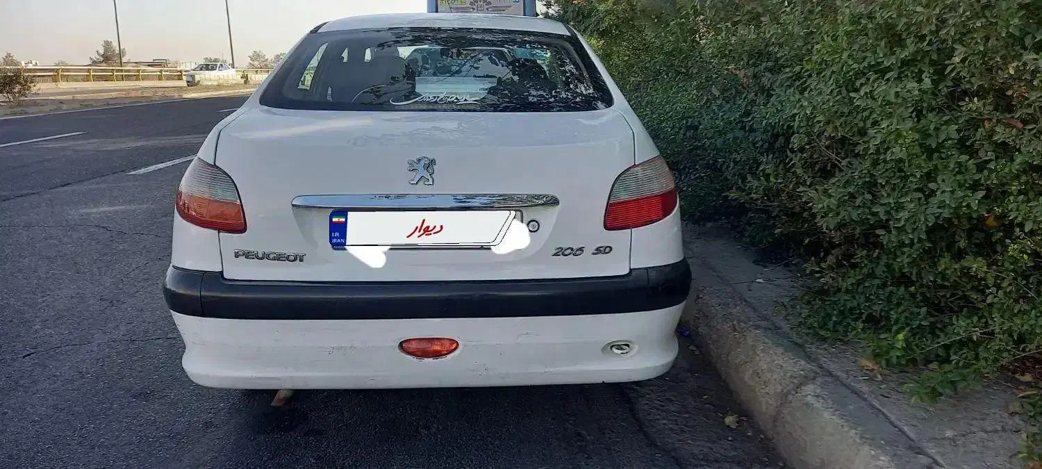 پژو ۲۰۶ صندوقدار sd v8 مدل ۹۰|خودرو سواری و وانت|تهران, اکباتان|دیوار