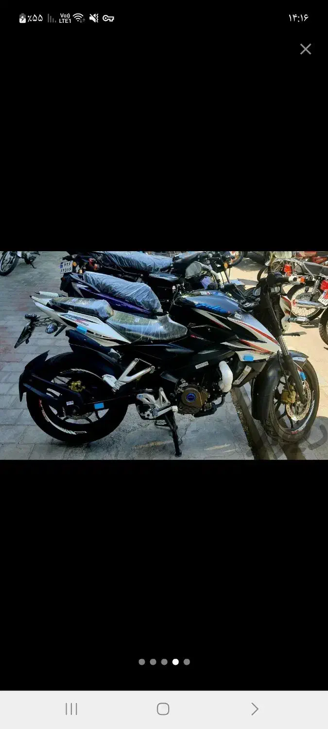 موتور ان اس 200|موتورسیکلت|کاشان, زیارتی|دیوار