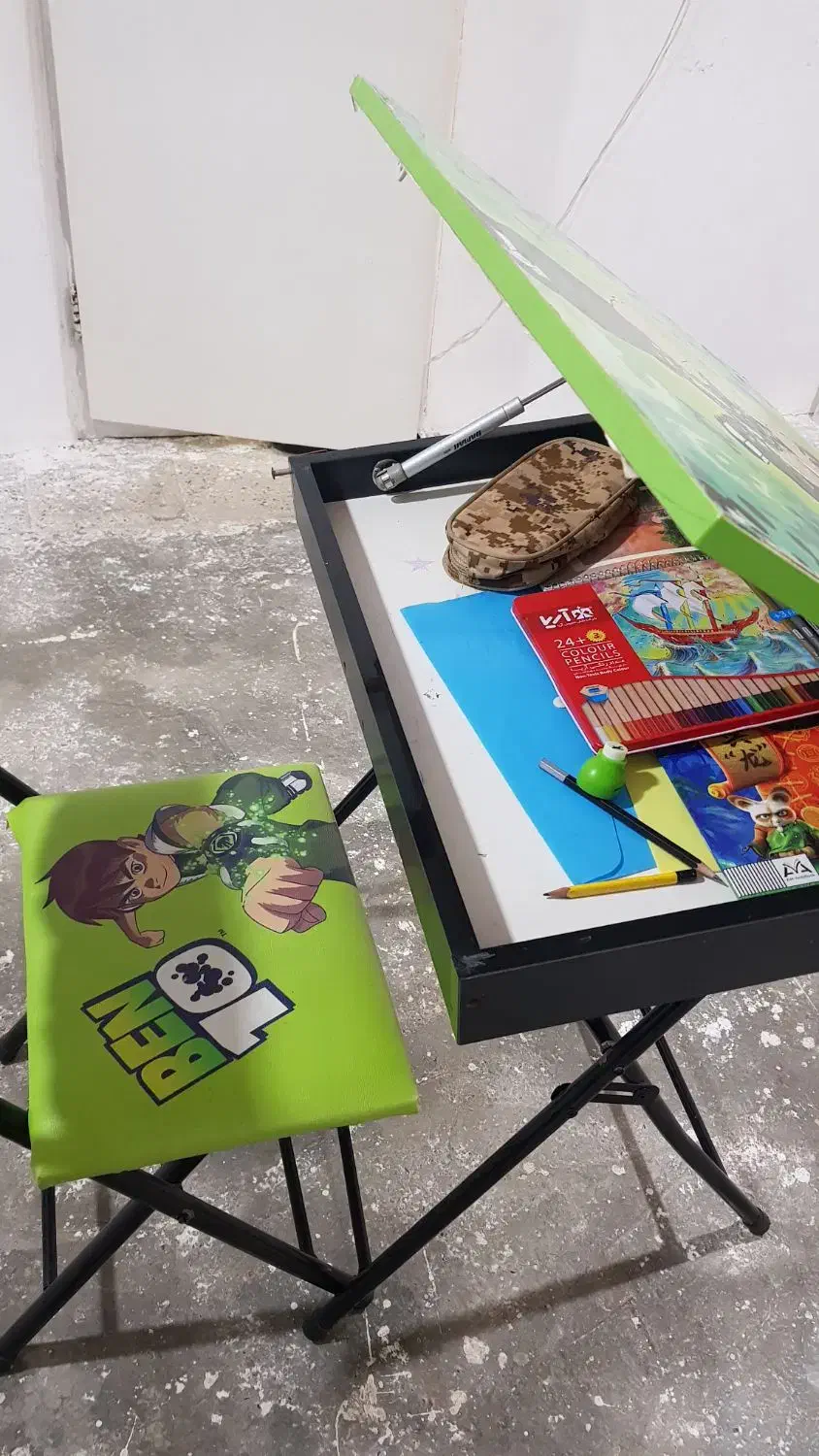 میز تحریر کودک|تخت و صندلی بچه|خان ببین, |دیوار