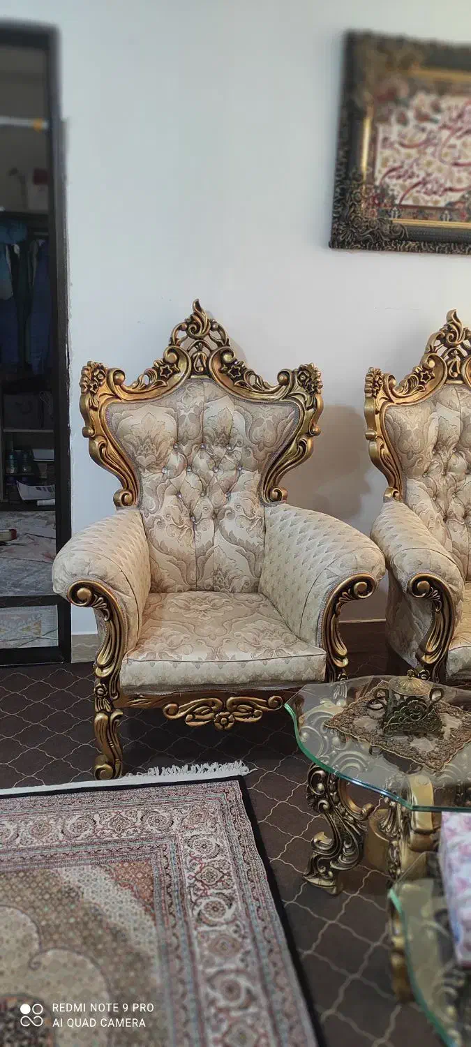 مبل ۹ نفره میز غذاخوری ۶نفره|میز و صندلی غذاخوری|جلفا, |دیوار