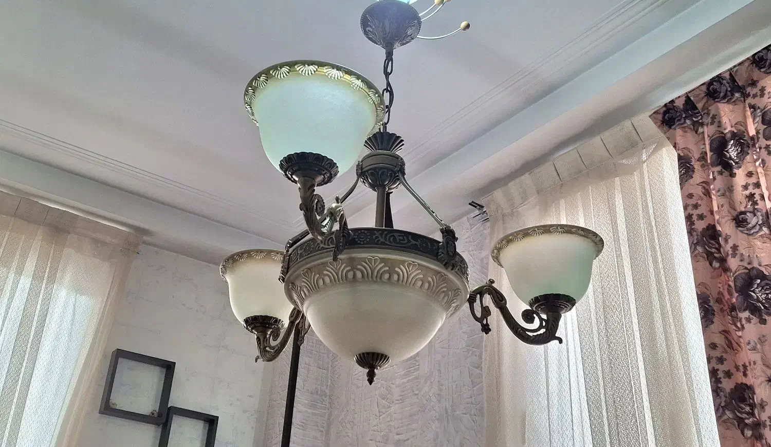 لوستر حبابی|لوستر و چراغ آویز|ری, حمزهآباد|دیوار