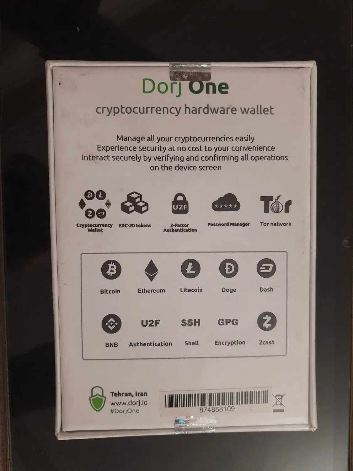 کیف پول سخت افزاری دورج وان، درج وان . dorj one|قطعات و لوازم جانبی رایانه|تهران, بهداشت|دیوار