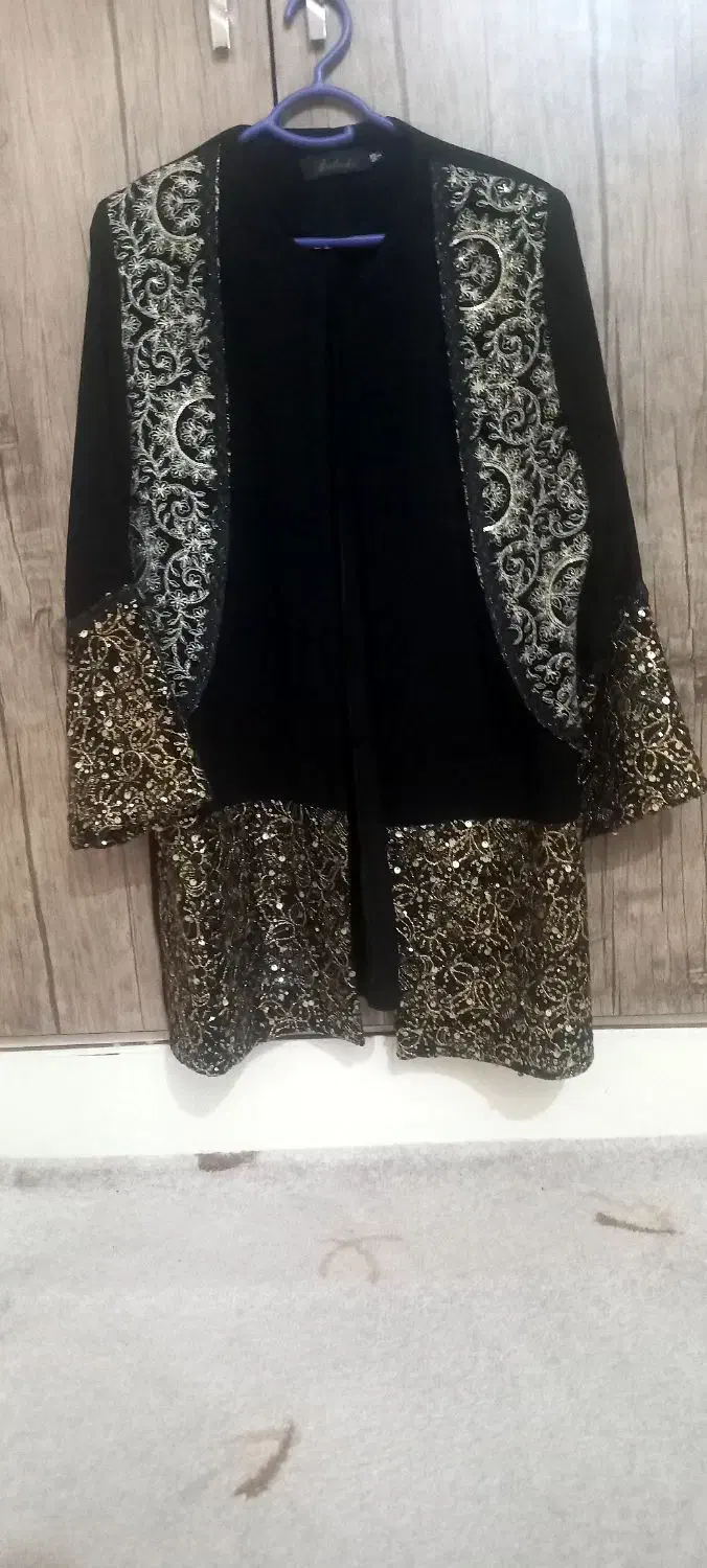 مانتو مشکی مجلسی|لباس|ایذه, |دیوار