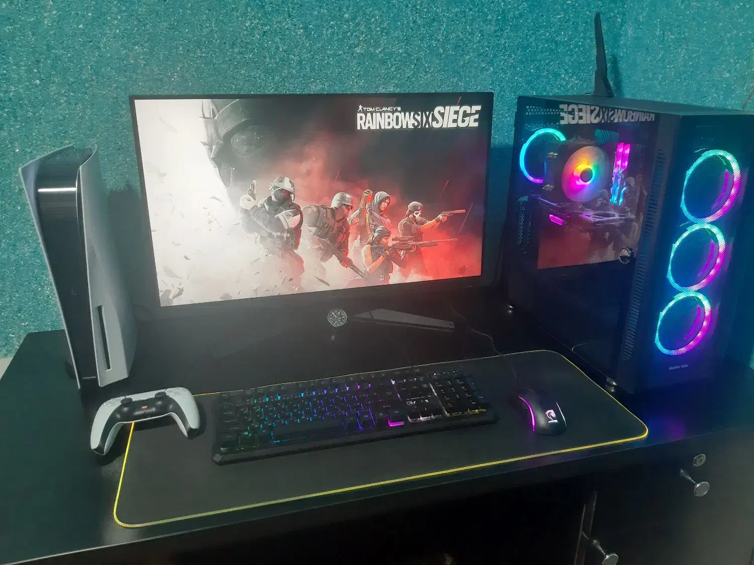 فروش PS5 به همراه مانیتور Asus|کنسول، بازی ویدئویی و آنلاین|شیراز, شهرک مهدی‌آباد|دیوار